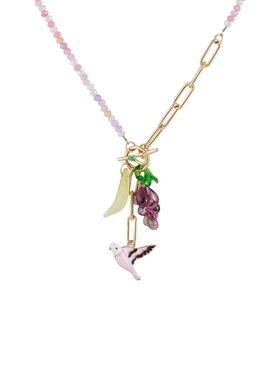 阿吉豆AJIDOU项链琉璃水晶吊坠