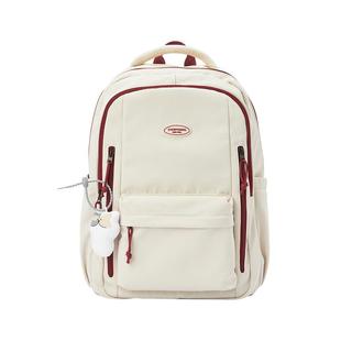 森马双肩包男2025新款大容量旅行背包情侣款美式学院风书包电脑包