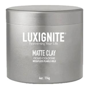 LUXIGNITE发泥造型无味无香定型自然蓬松哑光发油发蜡背头前刺