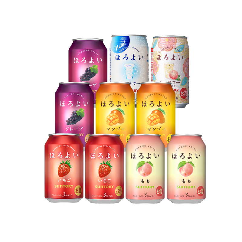 下拉详情领优惠|三得利和乐怡预调鸡尾酒低度果味女生酒10罐果酒