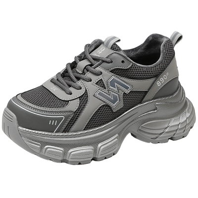 蜘蛛王官方旗舰店加绒保暖老爹鞋