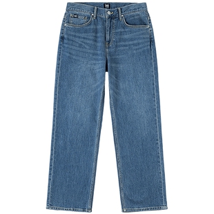 【张凌赫代言】Lee26春夏新品五袋款762宽松直筒牛仔裤中蓝色男潮