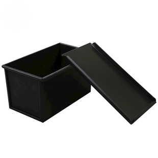 三能450克黑色低糖吐司模具不沾1000土司面包盒商用1200g烘焙家用