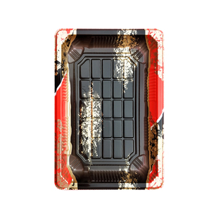 50套金叶厂家直销带盖寿司盒子一次性外卖打包盒紫菜包饭刺身盒