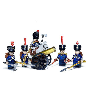 法国古代拿破仑积木士兵人仔线列步兵俄罗斯普鲁士欧洲战争英法炮