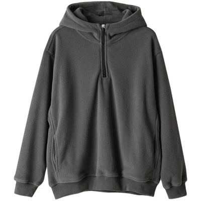 可亲子摇粒绒连帽卫衣男女童秋冬