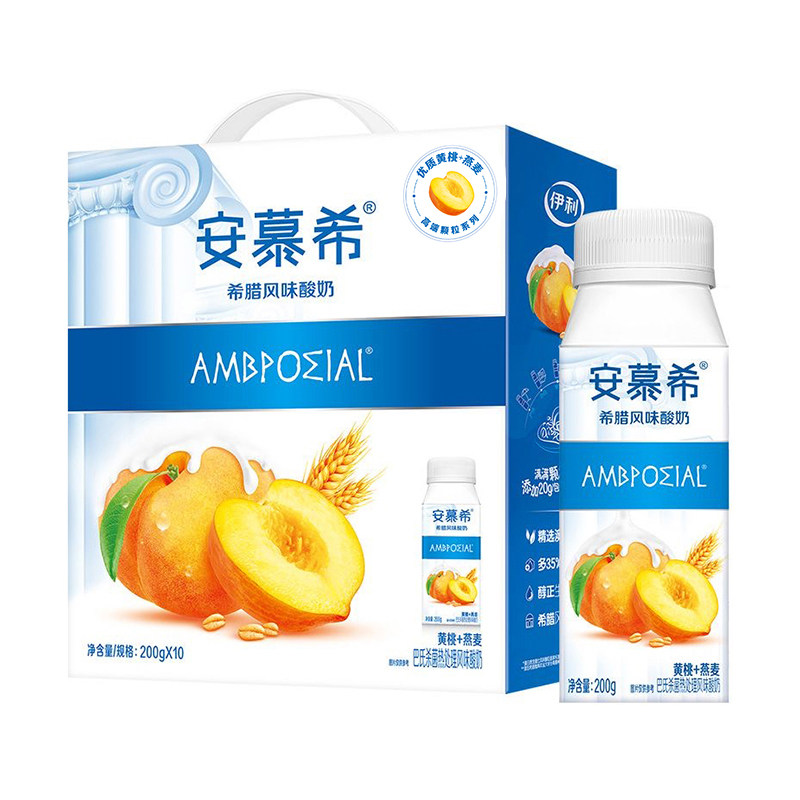 伊利安慕希原味黄桃燕麦