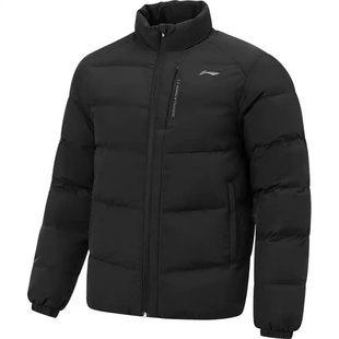 李宁冬季男子80%鸭绒羽绒服加厚防泼水防风保暖短裤羽绒服AYMV215