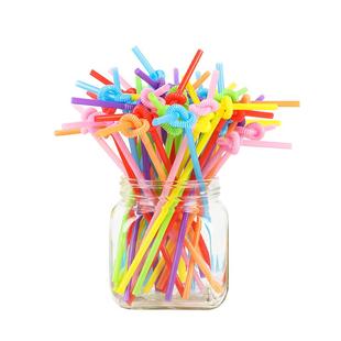 一次性吸管艺术pla可降解聚乳酸可选彩色手工弯曲独立包装食品级p