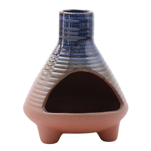 陶瓷香薰炉秘鲁圣木炉鼠尾草雪松燃薰炉手作净化燃香薰燃熏烘烤炉