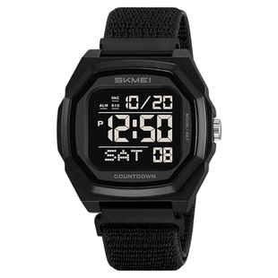 skmei时刻美手表男士电子手表时尚户外秒表计时多功能男学生腕表