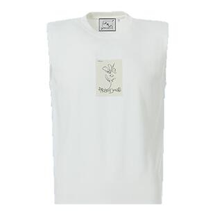 PROJECTJOIN 春夏男士速写花卉无袖背心T恤银泰百货精品300228