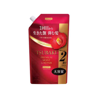 【官方正品】TSUBAKI丝蓓绮洗发水洗发露红椿无硅油替换袋装600ml