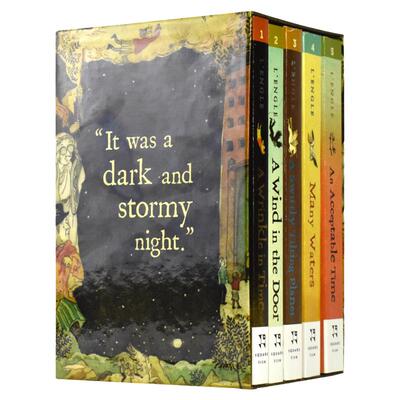A Wrinkle in Time Quintet 梅格时空大冒险5册套装 科幻小说 时间的皱折 儿童英语章节读物  英文原版进口