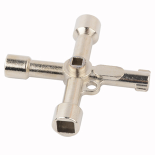 通用型多功能电梯三角钥匙五合一电控柜锁内四角内三角十字钥匙