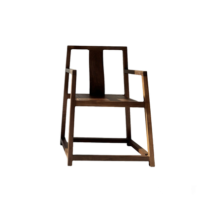 秋山匠人官帽椅圈椅茶桌椅黑胡桃