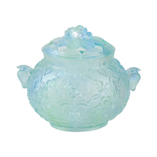 非遗香篆炉琉璃香炉家用室内熏香盘香炉茶道檀香沉香香薰炉工艺品