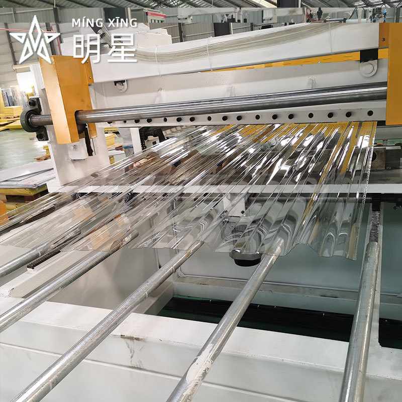 透明瓦采光瓦2mm雨棚pc瓦采光板波浪1mm透明玻璃瓦阳光湖蓝车棚