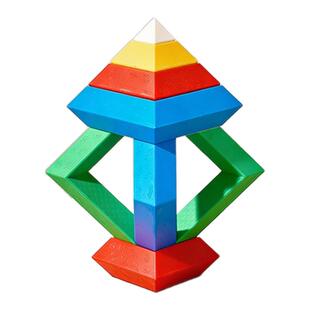 戴乐魔塔正版八面玲珑塔积木儿童益智玩具男孩3到6岁以上蒙氏早教