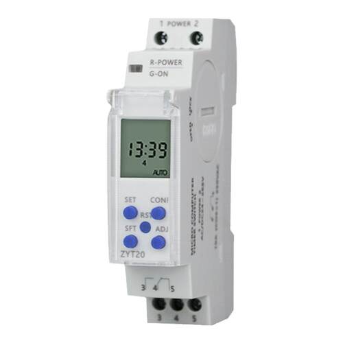 卓一ZYT20电源循环时间电子微电脑时控开关控制定时器24V220V薄