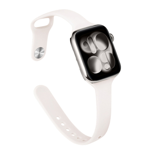 适用苹果手表表带女款s11小蛮腰applewatch表带硅胶iwatch表带se3女士ultra3运动s10高级s9代8/7/6腕42mm40生