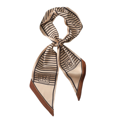 小长条真丝装饰领巾百搭女春夏