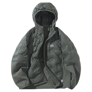 mipo冬季儿童羽绒服轻薄男女童白鸭绒防泼水连帽户外加厚保暖外套