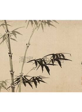 明 孙克弘 懈谷清芬图 新中式复古法式艺术书房挂画画芯 定制画心