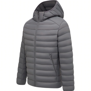 波司登奥莱25秋季男短款连帽保暖舒适百搭轻量鹅绒轻薄排骨羽绒服