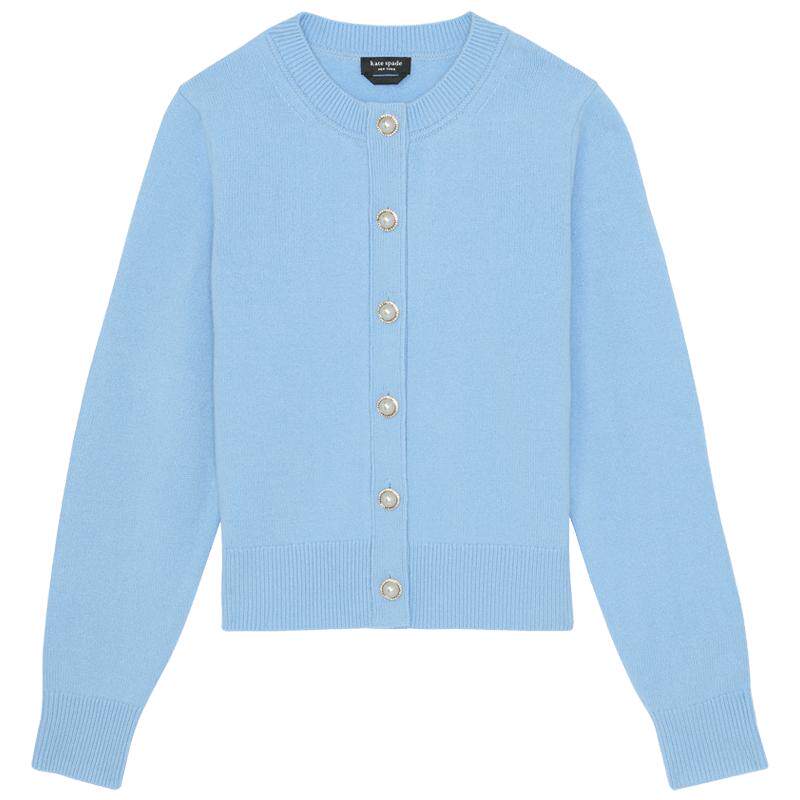 【礼物】Kate spade ks 仿珍珠纽扣针织开衫轻奢