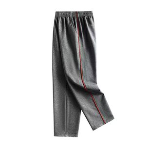 高中初中小学生秋装统一运动裤儿童校服长裤浅灰色红杠深灰色加绒