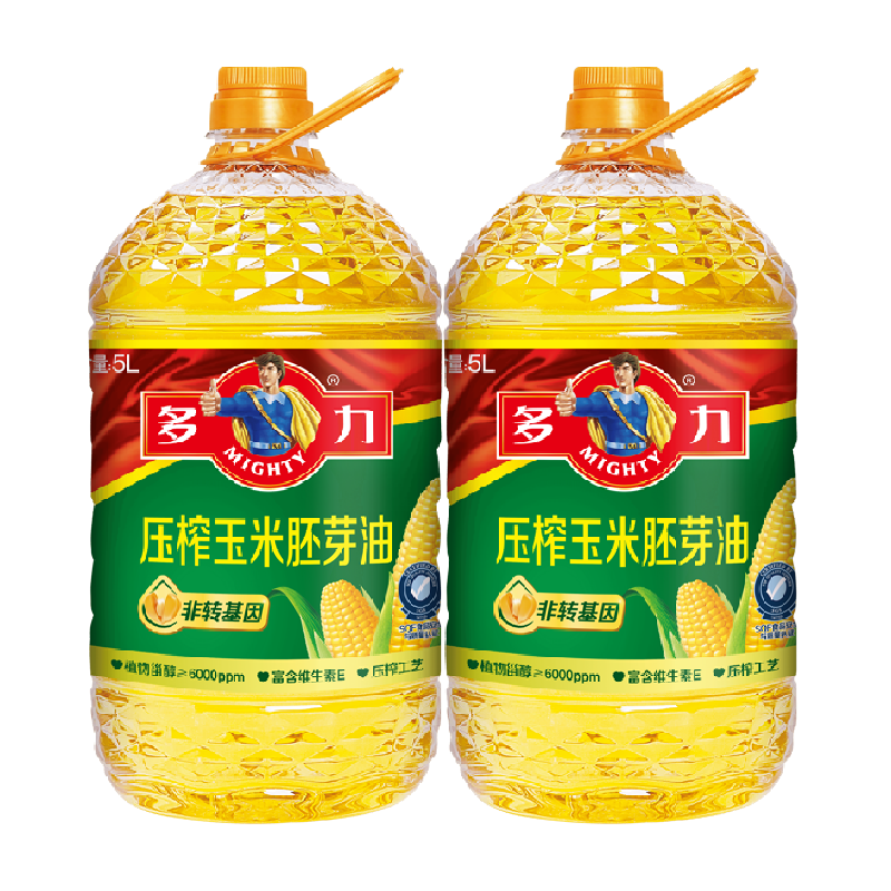 多力压榨玉米食用油5L*2 112.81元 - 线报酷