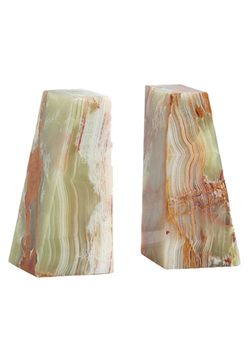 本墨 现代简约大理石书档软装饰品样板房酒店书房书柜书桌摆件