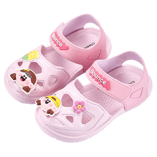宝宝凉鞋女宝宝夏季防水男童女童小童女孩鞋子儿童洞洞鞋外穿沙滩