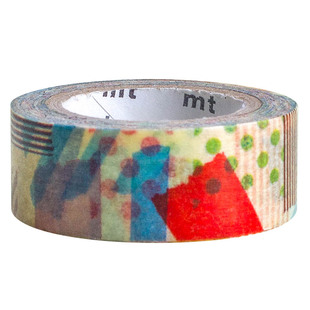 MT FOR KIDS 惑星行星座月拼贴条纹圆点爱心花 日本进口和纸胶带