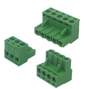2EDGK插头5.08mm插拔式螺丝接线端子绿色座PCB铜铁环保阻燃连接器