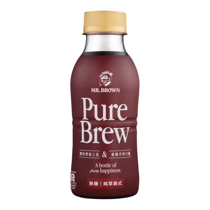 Mr. Brown Coffee 伯朗先生咖啡纯萃美式咖啡无糖350毫升早餐提神