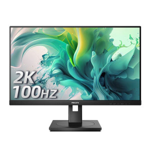 飞利浦24英寸2K显示器100Hz办公商用屏幕IPS超窄边框高清245S9RB