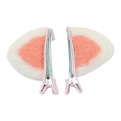 猫耳朵儿童发夹女孩毛绒