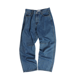 CLIMAX VISION怀旧酵磨水洗宽松百搭直筒牛仔裤长裤男