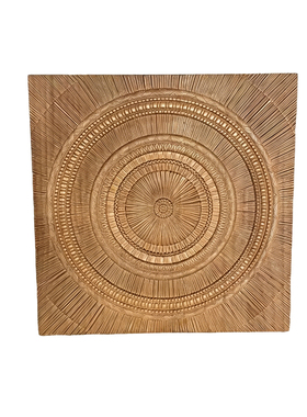 样板间实木手工雕刻装饰画