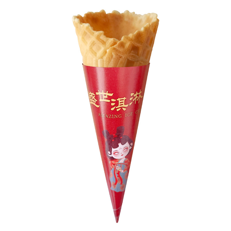 冰淇淋蛋筒50个脆皮甜筒蛋糕装饰儿童零食蛋卷小脆筒热奶宝脆筒