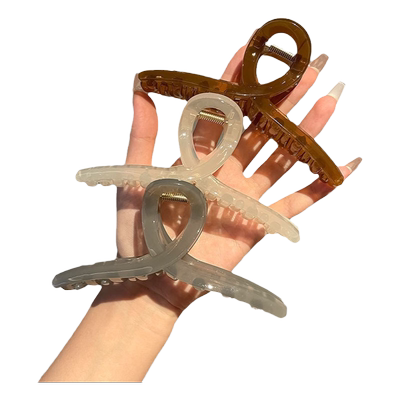 发夹亚克力女大号夏季优雅鲨鱼