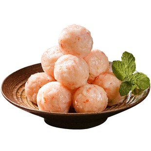 【直播专属】潮汕虾丸鱼丸子正宗虾球冷冻半成品商用新鲜火锅食材