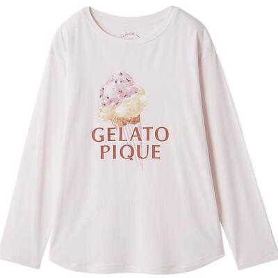 gelato pique26春夏新品女睡衣冰淇淋圆领长袖T恤居家PWCT261264