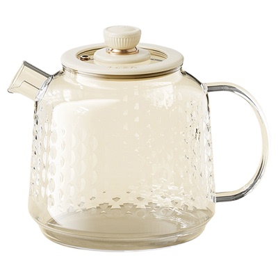 小熊全玻璃花茶壶泡茶冷水壶耐热