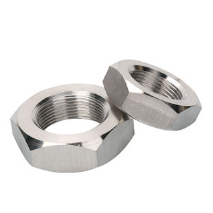 304不锈钢六角细牙薄螺母螺帽M37M38M39M40M42M45M48*1.5*2*3