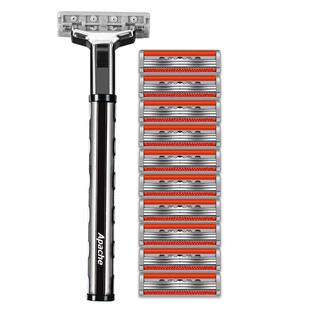 阿帕齐进口3层刀片手动剃须刀刮胡刀阿帕奇手动剃须刮脸刀男百搭