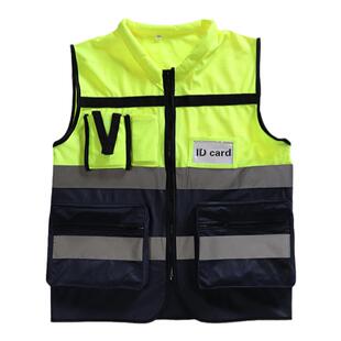 SR反光安全背心工地领导管理人员交通施工马甲透气建筑工程反光衣
