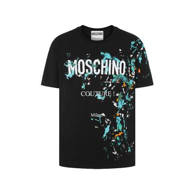 莫斯奇诺moschino男士手绘T恤